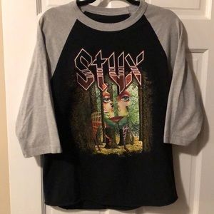 STYX 3/4 sleeve 1977 Grand Illusion tour shirt